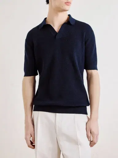 Zegna Slim-Fit Cotton-Piqué Polo Shirt - Men | Thumbnail 3 Zegna Slim-Fit Cotton-Piqué Polo Shirt - Men | Thumbnail 3