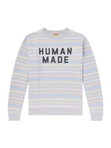Human Made Logo-Print Striped Cotton-Jersey Sweatshirt - Men | Thumbnail 1 Human Made Logo-Print Striped Cotton-Jersey Sweatshirt - Men | Thumbnail 1