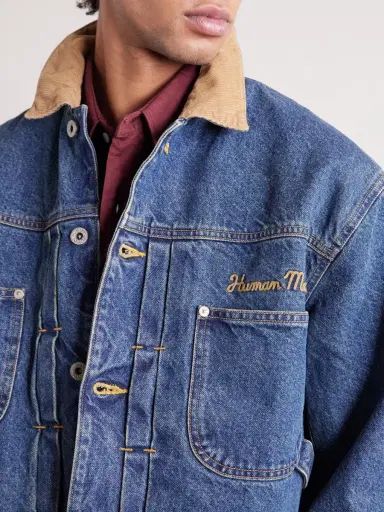 Human Made Corduroy-Trimmed Logo-Embroidered Denim Jacket - Men | Thumbnail 5 Human Made Corduroy-Trimmed Logo-Embroidered Denim Jacket - Men | Thumbnail 5
