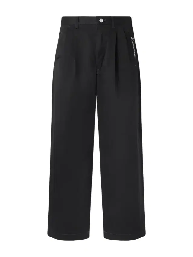 Wide-Leg Logo-Embroidered Pleated Cotton-Twill Chinos - Men