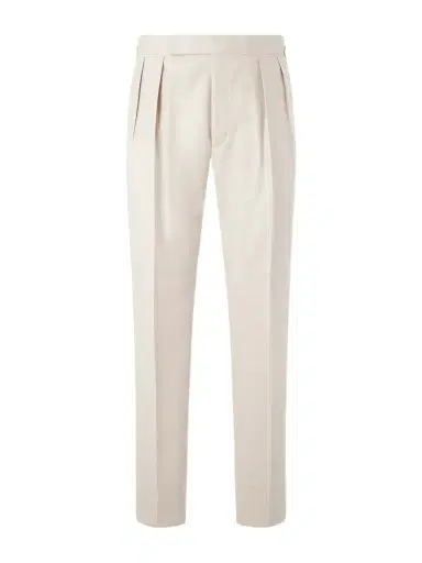 Ralph Lauren Purple Label Straight-Leg Pleated Wool-Flannel Trousers - Men | Thumbnail 1 Ralph Lauren Purple Label Straight-Leg Pleated Wool-Flannel Trousers - Men | Thumbnail 1