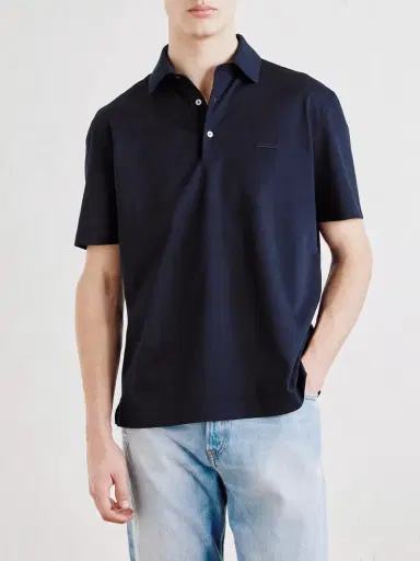 Zegna Knitted Cotton-Piqué Polo Shirt - Men | Thumbnail 3 Zegna Knitted Cotton-Piqué Polo Shirt - Men | Thumbnail 3