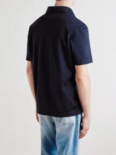 Zegna Knitted Cotton-Piqué Polo Shirt - Men | Thumbnail 4 Zegna Knitted Cotton-Piqué Polo Shirt - Men | Thumbnail 4