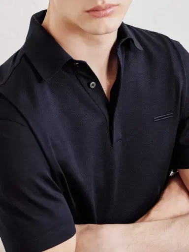 Zegna Knitted Cotton-Piqué Polo Shirt - Men | Thumbnail 5 Zegna Knitted Cotton-Piqué Polo Shirt - Men | Thumbnail 5