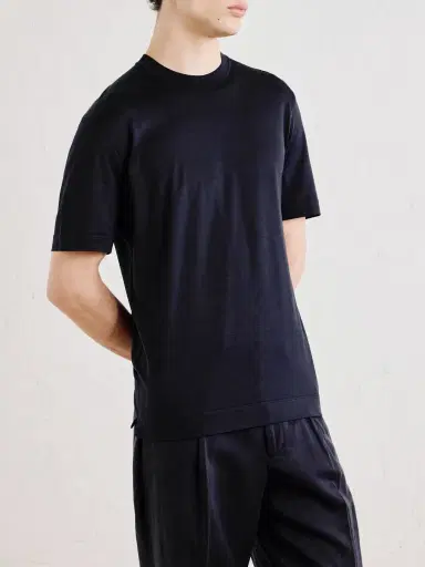 Zegna Cotton and Silk-Blend Jersey T-Shirt - Men | Thumbnail 3