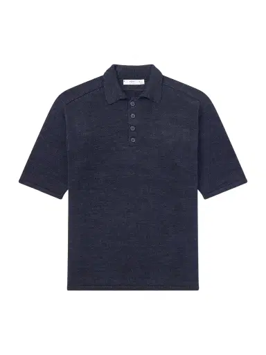 Inis Meáin Knitted Linen Polo Shirt - Men | Thumbnail 1 Inis Meáin Knitted Linen Polo Shirt - Men | Thumbnail 1