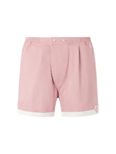 BODE Heart Deco Straight-Leg Logo-Appliquéd Cotton-Faille Shorts - Men | Thumbnail 1