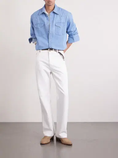 NN07 Ricky 50015 Denim Western Shirt - Men | Thumbnail 2 NN07 Ricky 50015 Denim Western Shirt - Men | Thumbnail 2