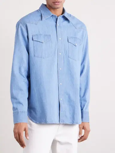 NN07 Ricky 50015 Denim Western Shirt - Men | Thumbnail 3 NN07 Ricky 50015 Denim Western Shirt - Men | Thumbnail 3