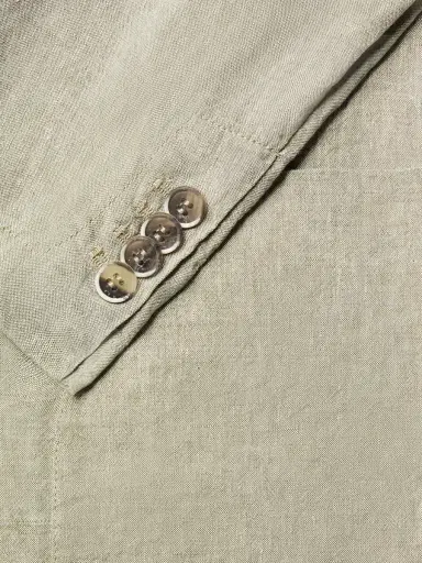 Barena Siroco Marte Double-Breasted Linen Suit Jacket - Men | Thumbnail 6