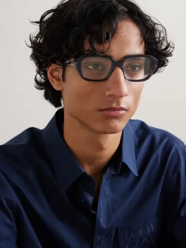 Loewe Anagram Geometric Acetate Glasses - Men | Thumbnail 2 Loewe Anagram Geometric Acetate Glasses - Men | Thumbnail 2