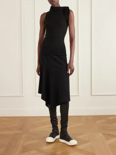 Rick Owens Draped Wool Turtleneck Top | Thumbnail 2 Rick Owens Draped Wool Turtleneck Top | Thumbnail 2