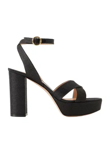 Gianvito Rossi Sabrina Haiti 70 Raffia Platform Sandals | Thumbnail 1