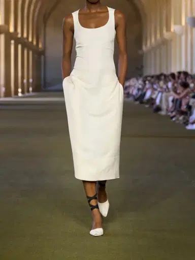 Jacquemus Tablier Linen-blend Midi Dress | Thumbnail 5 Jacquemus Tablier Linen-blend Midi Dress | Thumbnail 5
