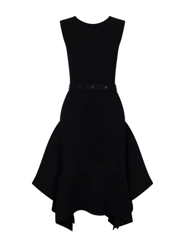 Artemis Belted Ribbed-knit Midi Dress