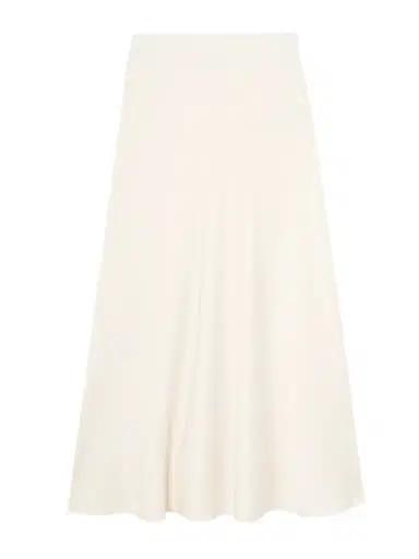 Allude Stretch-silk Satin Midi Skirt | Thumbnail 1 Allude Stretch-silk Satin Midi Skirt | Thumbnail 1