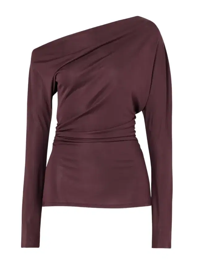 Blake Draped Stretch-jersey Top