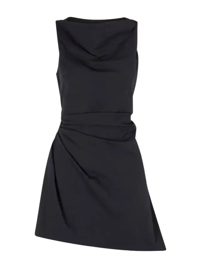 Callie Gathered Cotton-blend Poplin Mini Dress