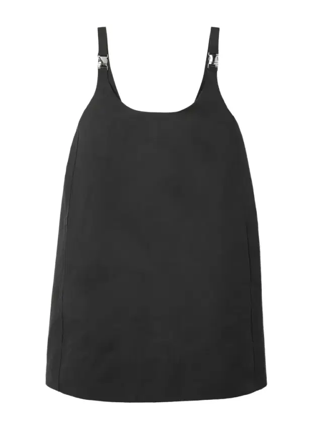 Glade Buckled Cotton-blend Mini Dress