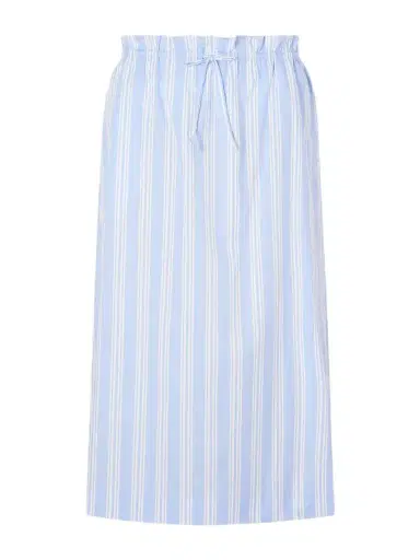 Staud Shore Striped Cotton-blend Poplin Midi Skirt | Thumbnail 1