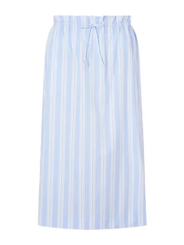 Shore Striped Cotton-blend Poplin Midi Skirt