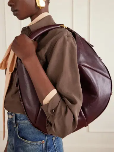 Saint Laurent Mombasa Paneled Leather Shoulder Bag | Thumbnail 2 Saint Laurent Mombasa Paneled Leather Shoulder Bag | Thumbnail 2