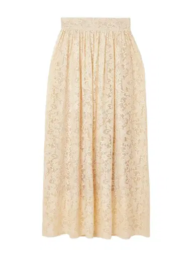 Zimmermann Pleated Lace Midi Skirt | Thumbnail 1