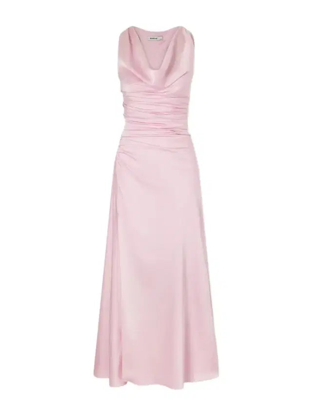 Simkhai Melaney Draped Gathered Satin Gown