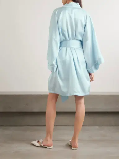 Olivia von Halle Mimi Silk-satin Robe | Thumbnail 3 Olivia von Halle Mimi Silk-satin Robe | Thumbnail 3