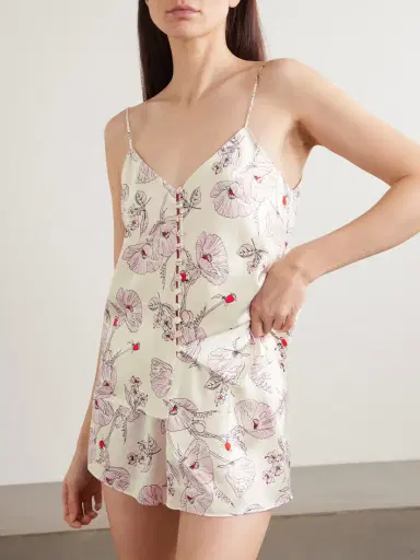 Olivia von Halle Etta Printed Silk-satin Pajamas | Thumbnail 2 Olivia von Halle Etta Printed Silk-satin Pajamas | Thumbnail 2