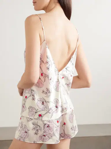 Olivia von Halle Etta Printed Silk-satin Pajamas | Thumbnail 3 Olivia von Halle Etta Printed Silk-satin Pajamas | Thumbnail 3