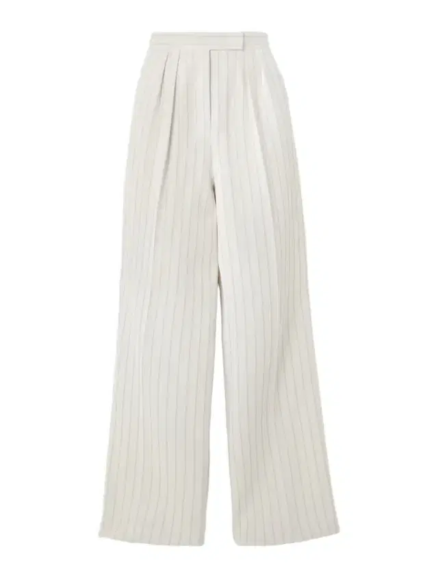 Pinstriped Cotton-piqué Wide-leg Pants