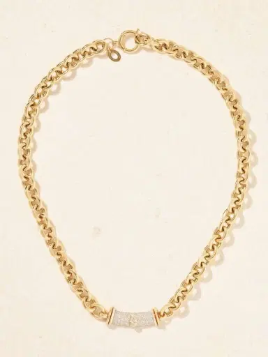 L’Atelier Nawbar Warrior Princess 18-karat Gold Diamond Necklace | Thumbnail 5