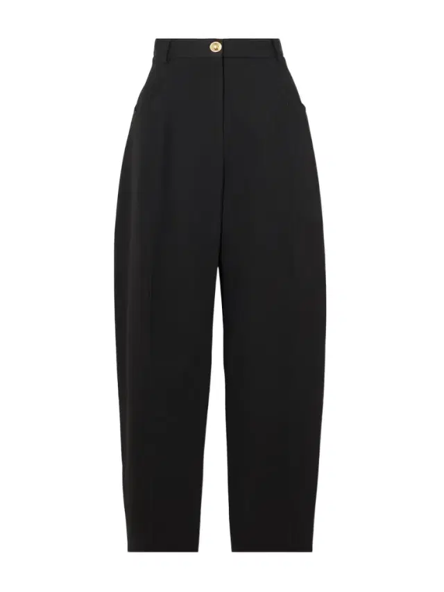 Embellished Paneled Twill Tapered Pants