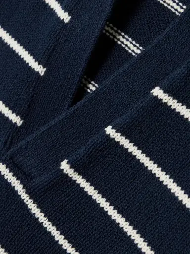 Frame The Striped Easy Cotton-blend Polo Shirt | Thumbnail 4 Frame The Striped Easy Cotton-blend Polo Shirt | Thumbnail 4