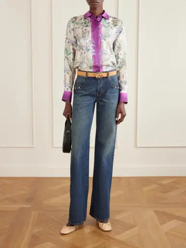 Gucci Printed Silk Shirt | Thumbnail 2 Gucci Printed Silk Shirt | Thumbnail 2