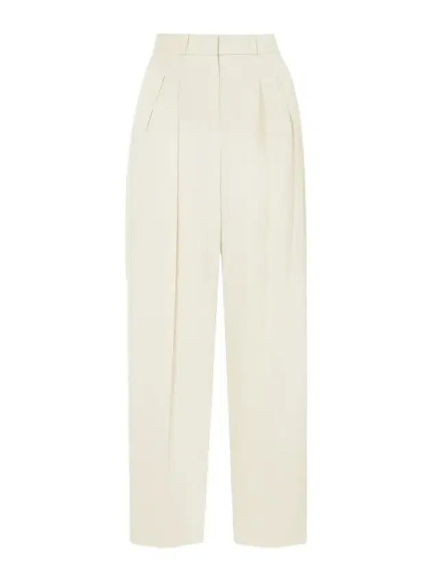 Alio Pleated Twill Wide-leg Pants