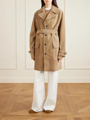 Frame Belted Suede Trench Coat | Thumbnail 3 Frame Belted Suede Trench Coat | Thumbnail 3