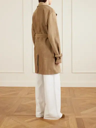 Frame Belted Suede Trench Coat | Thumbnail 4 Frame Belted Suede Trench Coat | Thumbnail 4