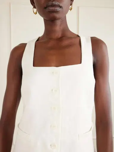 Faithfull Jacques Linen Mini Dress | Thumbnail 4 Faithfull Jacques Linen Mini Dress | Thumbnail 4