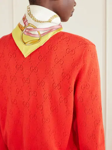Gucci Printed Silk-twill Scarf | Thumbnail 3