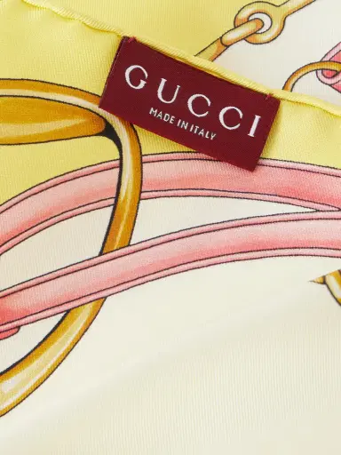 Gucci Printed Silk-twill Scarf | Thumbnail 4