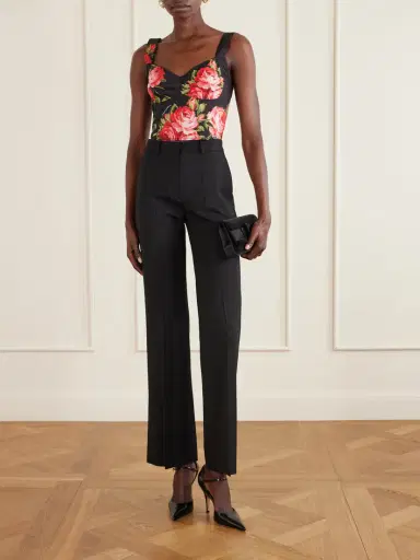 Dolce & Gabbana Floral-print Cotton-blend Poplin Bustier Top | Thumbnail 2 Dolce & Gabbana Floral-print Cotton-blend Poplin Bustier Top | Thumbnail 2