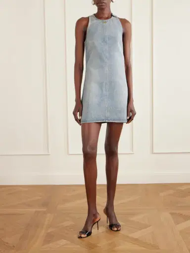 Courrèges Heritage Denim Mini Dress | Thumbnail 3 Courrèges Heritage Denim Mini Dress | Thumbnail 3