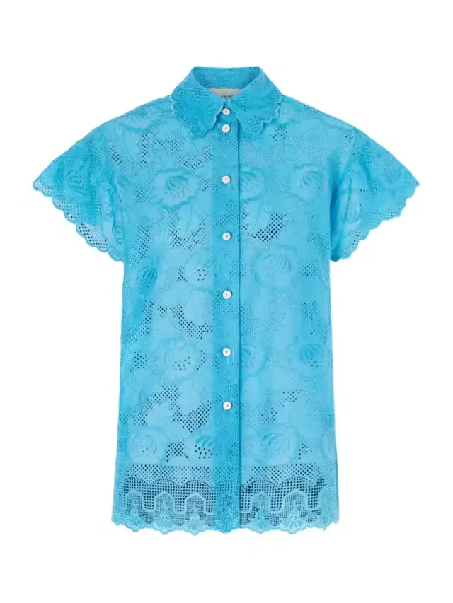 Broderie Anglaise Cotton Shirt