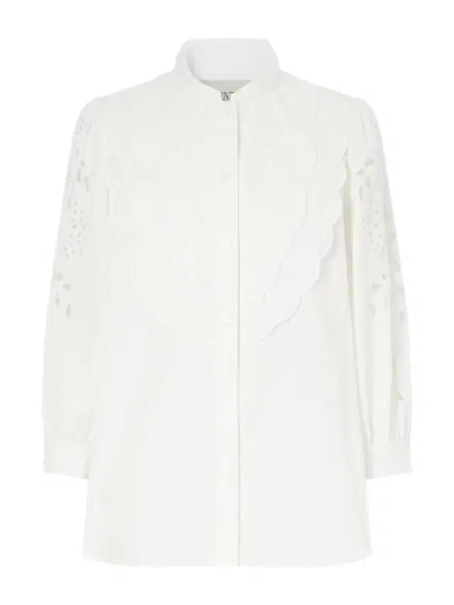 Broderie Anglaise Cotton-poplin Shirt