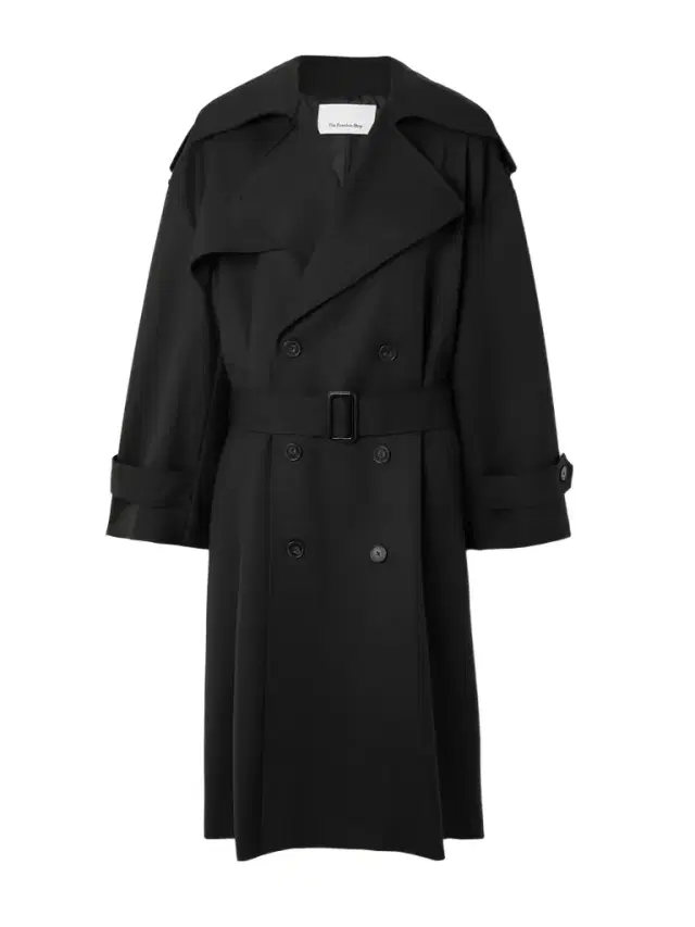 Dursley Oversized Double-breasted Belted Woven Trench Coat
