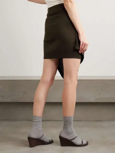 Lemaire Asymmetric Draped Wool-blend Skirt | Thumbnail 4 Lemaire Asymmetric Draped Wool-blend Skirt | Thumbnail 4
