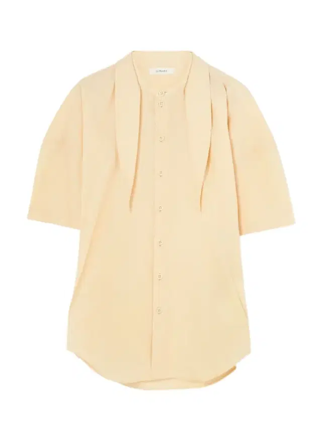 Tie-neck Cotton-muslin Shirt