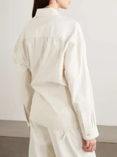 Lemaire Twisted Cotton And Silk-blend Poplin Wrap Shirt | Thumbnail 4 Lemaire Twisted Cotton And Silk-blend Poplin Wrap Shirt | Thumbnail 4